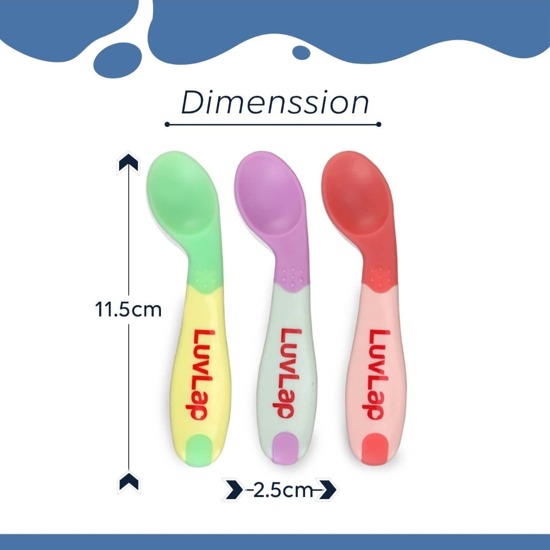 LuvLap Heat Sensitive Baby Feeding Spoon Set of 4