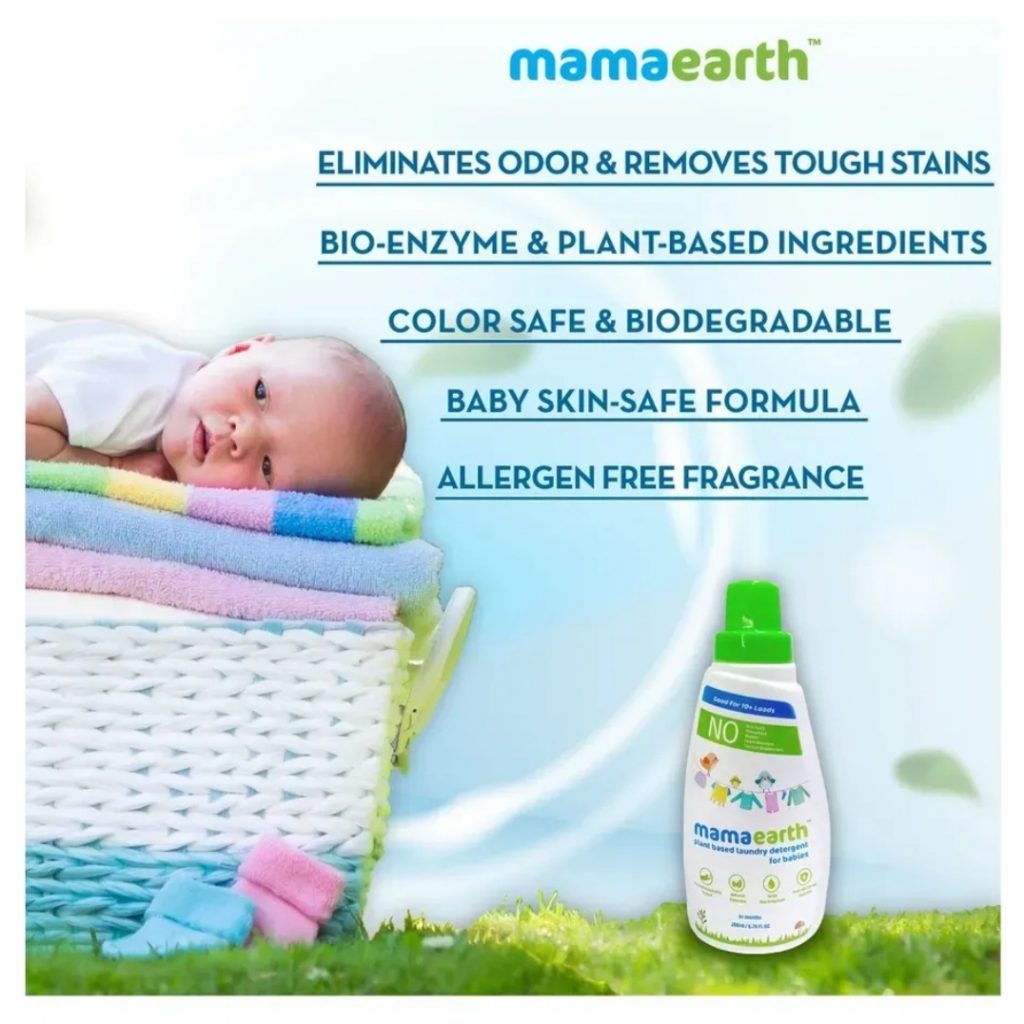 Mamaearth Plant Based Baby Laundry Liquid Detergent 200 ml JUNIOR
