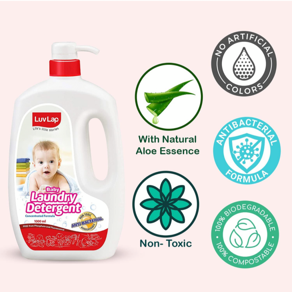 LuvLap Baby Liquid Laundry Detergent 1000 ml JUNIOR SHOP.in