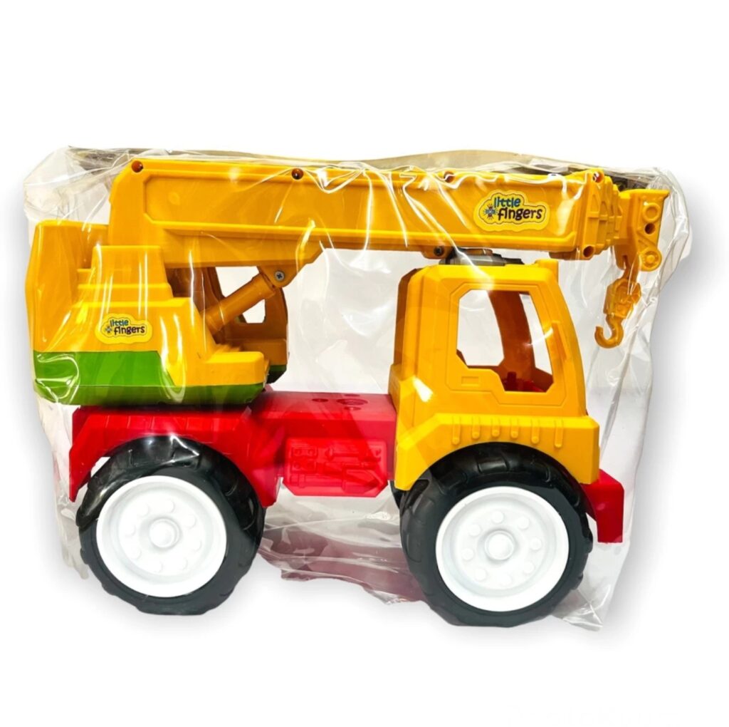 Little Fingers Engineering Free Wheel Truck Toy Crane- Multicolor