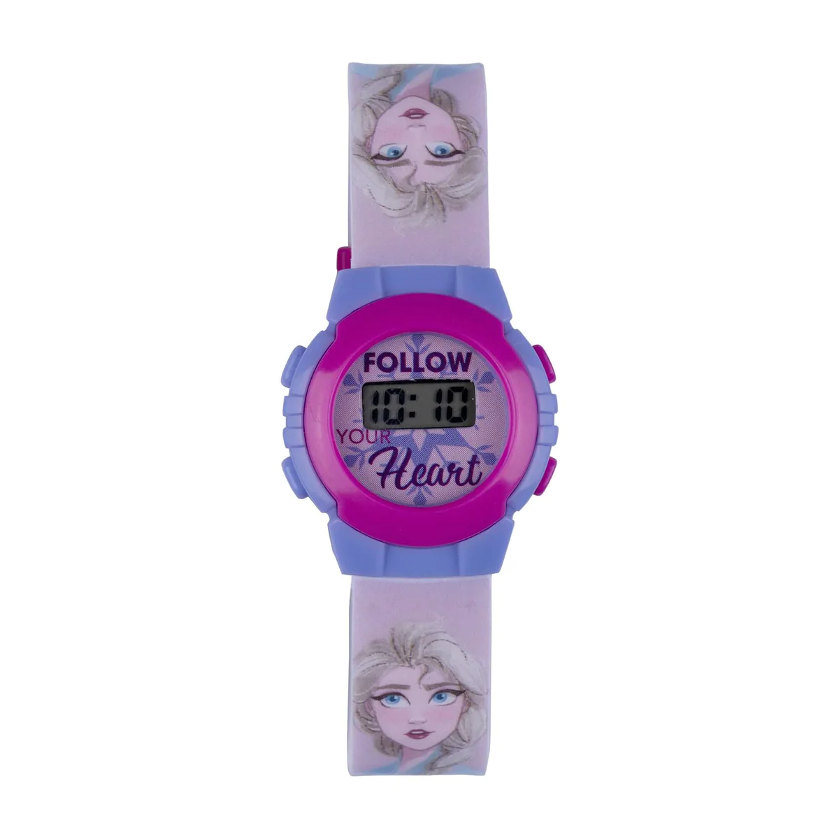 Disney Kids' W001790 Frozen Elsa and Anna Watch, Pink Nylon Band :  Amazon.in: Watches