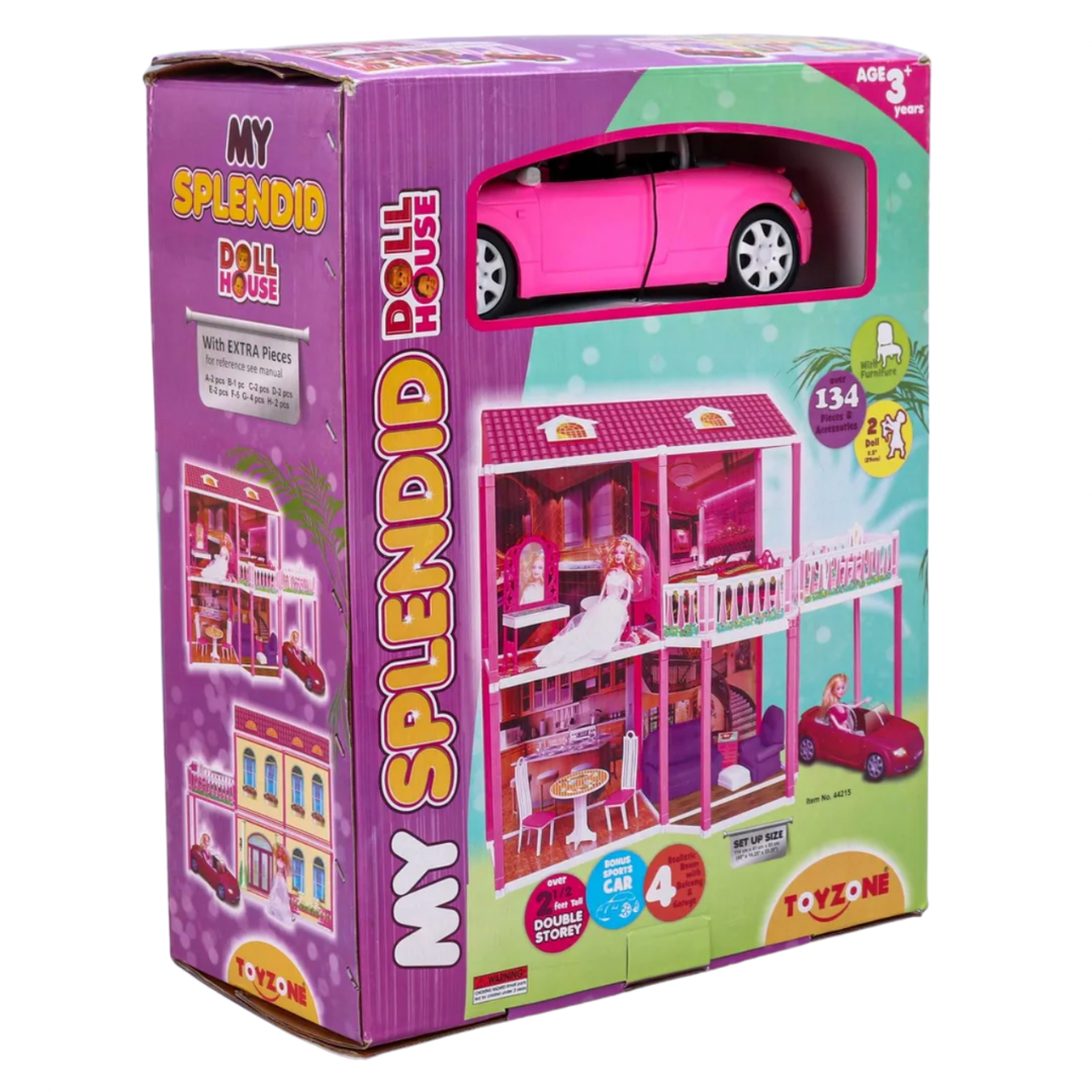 Plastic Barbie Splendid Doll House