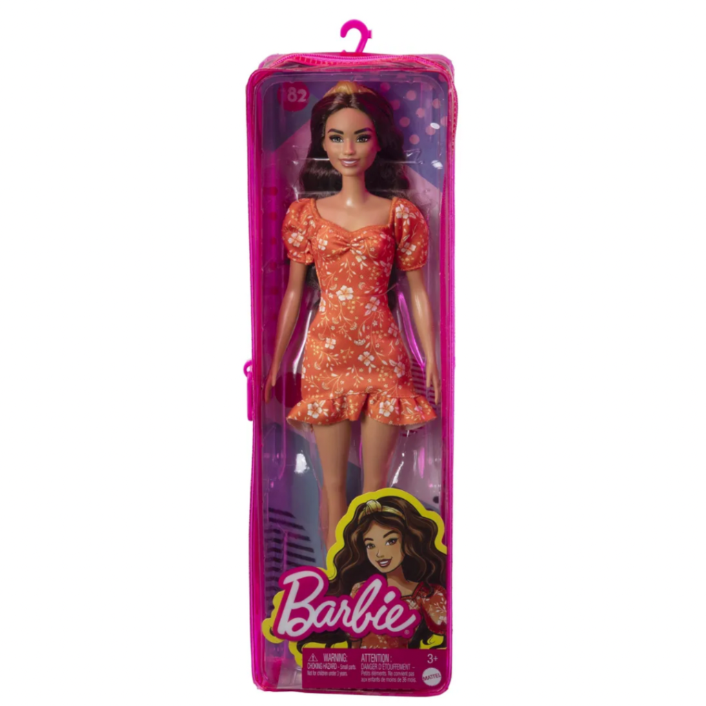 Barbie Fashionistas Doll – Orange Printed – JUNIOR