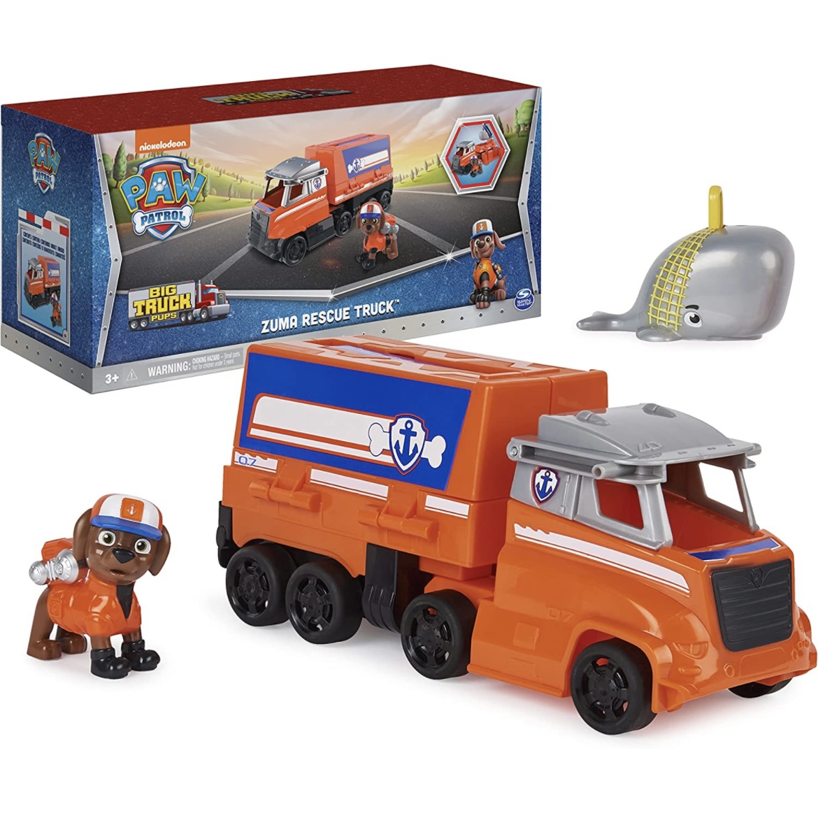 Paw Patrol, Zuma's Deluxe Movie Transforming Toy Car with Collectible  Action Figure, Kids Toys for Ages 3 and up